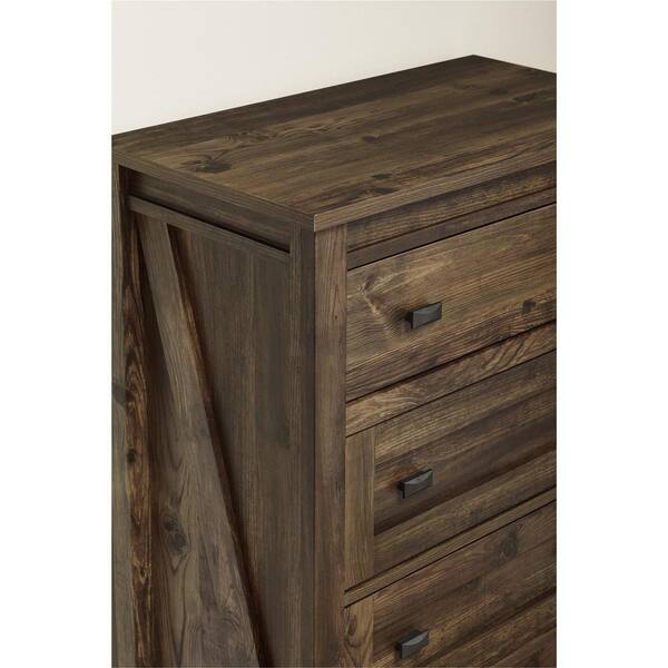 Ameriwood Brownwood Rustic 4-Drawer Dresser HD51791 - The Home Depot