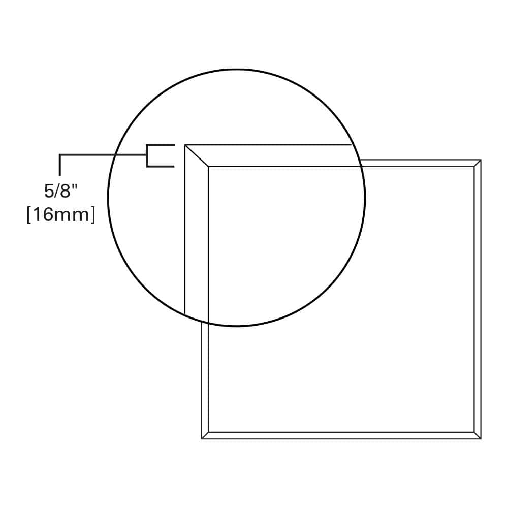 Metalux White Aluminum 4-ft LED Flat Panel Light
