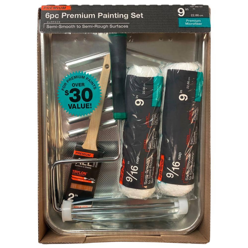BEST Paint Roller Kit: Woven Polyester Roller Cover 4-Piece Paint  Applicator Kit 