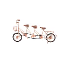 Pink Mango Wood Vintage Bicycle Sculpture