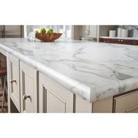5 ft. x 12 ft. Laminate Sheet in 180fx Calacatta Marble with SatinTouch Finish