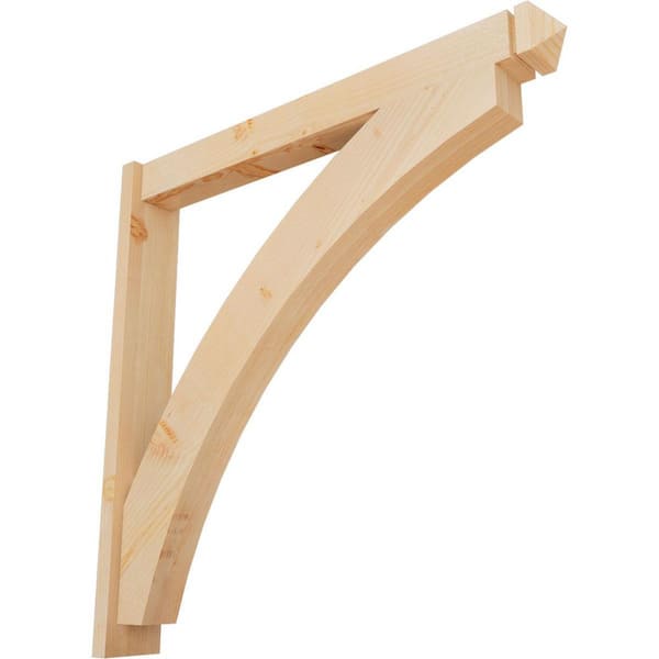 Ekena Millwork 6 in. x 42 in. x 42 in. Thorton Arts and Crafts Smooth Douglas Fir Outlooker