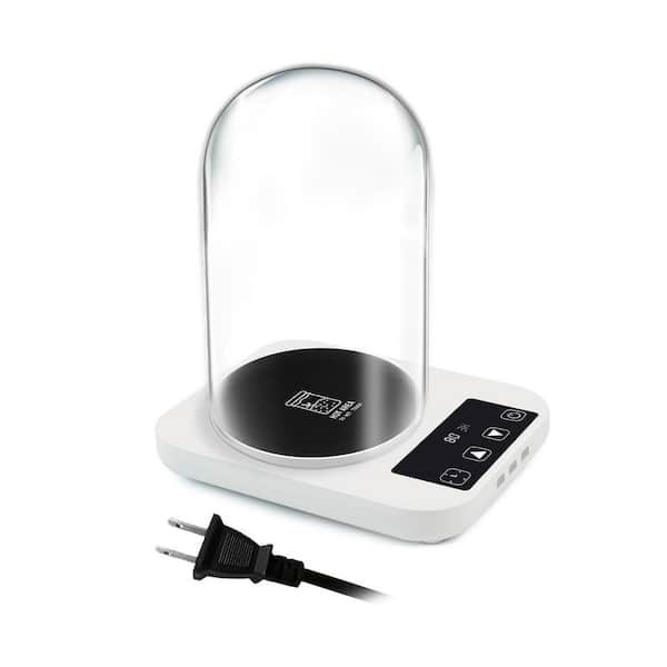 Sourdough Starter Warmer Glass Dome Set 1°F Precise Temp Control 70-100°F 0-12H Timer Auto On Off Baking