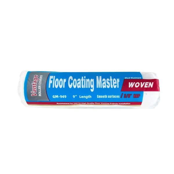 9 in. x 3/8 in. Fabric Flooring Project Topcoat Roller Cover(12-Pack)