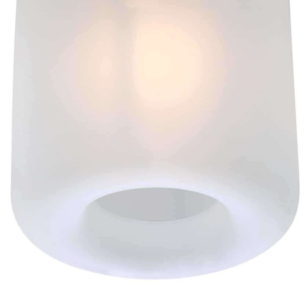 Champagne Brass 8'' Frosted Glass Semi-Flush Mount Ceiling Light