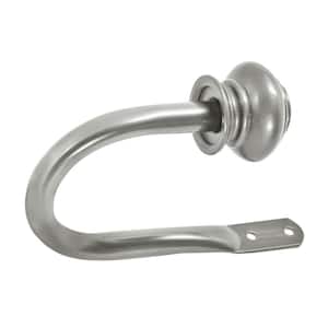 Details about   BRUSHED SILVER BALL MOULD CURTAIN TIEBACK OFF WHITE X1 ART N00654 