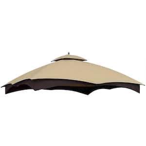 Replacement Canopy Roth Heavy Duty Gazebo Roof Gazebo Top with Air Vent 10X12 Gazebo CoverReplacement Top Only (beige)