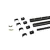 Westbury Aluminum Railing Tuscany C10 36 in. H x 60 in. W Black Fine Texture Aluminum HR Level Railing Kit with Mounts and Balusters