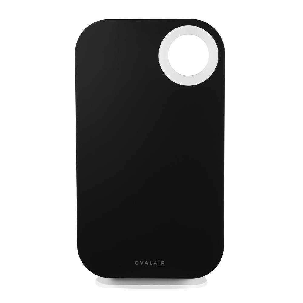 Custom Air Purifier Face Cover, Deco Jet Black
