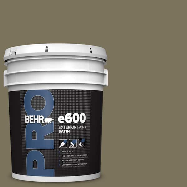 BEHR PRO 5 gal. #380F-7 Crocodile Satin Exterior Paint