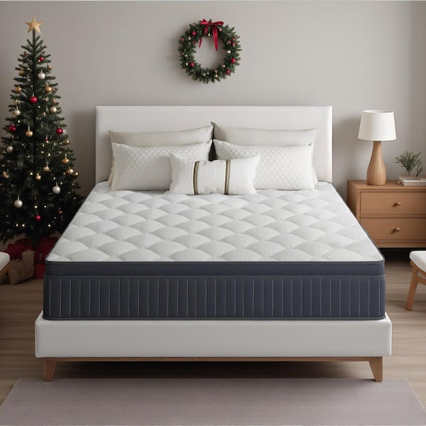Babo Care Full Size Plush Hybrid Gel Memory Foam 10 in. Innerspring Euro Top Breathable and Bed-in-a-Box Mattress