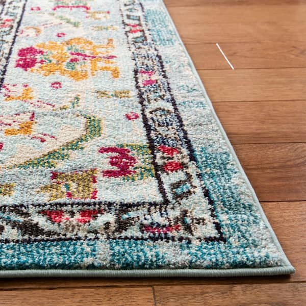 SAFAVIEH Blossom BLM787A Hand-hooked Blue / Multi Rug 8' x 10', 8' x 10' -  Fry's Food Stores