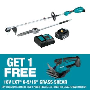 LXT 18V Lithium-Ion Brushless Cordless Couple Shaft Power Head Kit w/String Trimmer & 10 in. Pole Saw Attachments 4.0Ah