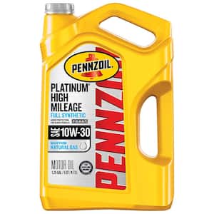 Pennzoil Platinum High Mileage SAE 10W-30 Full Synthetic Motor Oil 5 Qt.