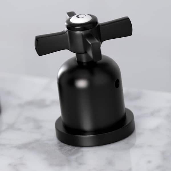 Millennium 8 in. Widespread 2-Handle High-Arc Bathroom Faucet in Matte Black