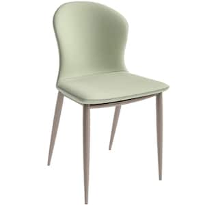 Mosaic Dining Upholstered Fabric Side Foam Cushioned Modern Accent Chair with Metal Legs for Living Room, Light Grey