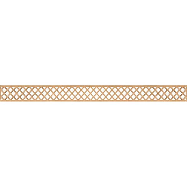 Ekena Millwork Manchester Fretwork 0.25 in. D x 46.375 in. W x 4 in. L Maple Wood Panel Moulding