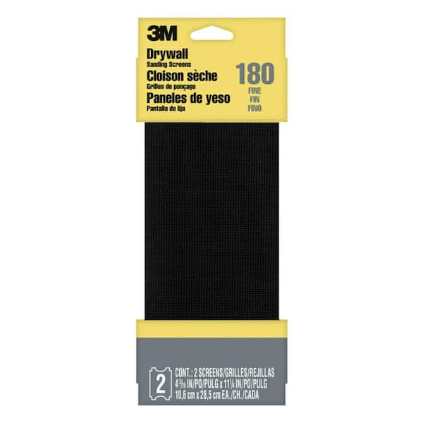 3M 4-3/16 in. x 11-1/4 in. Fine Grit, Drywall Sanding Screens (2 Screens-Pack)