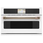 30 in. 1.7 cu. ft. Smart Electric Wall Oven and Microwave Combo with 240 Volt Advantium Technology in Matte White