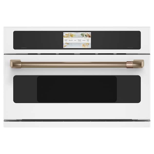 Cafe 30 in Wide 1.7 cu ft Smart Electric Wall Oven and Microwave Combo with 120V Advantium Technology in Matte White