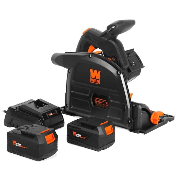 WEN 20-Volt Max 6.5 in. Cordless Brushless Plunge Cut Variable