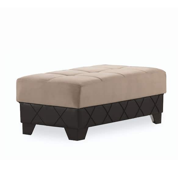Estrella Collection Brown Ottoman