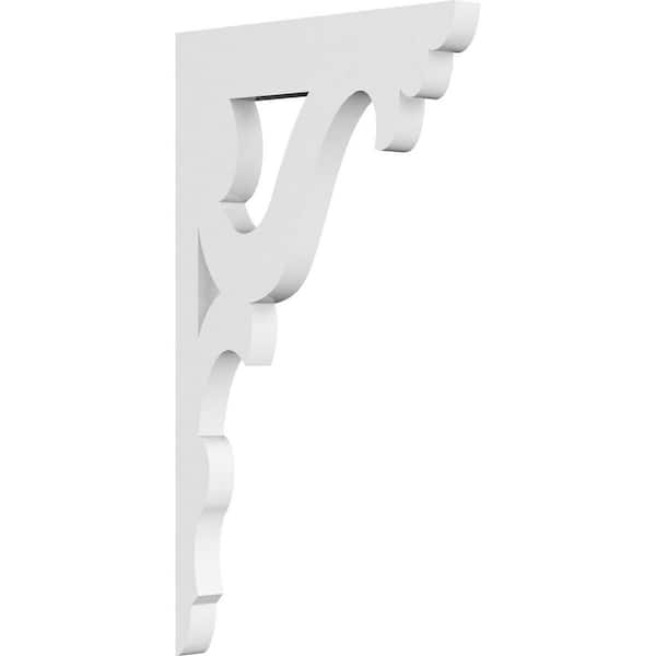 Ekena Millwork 5/8 in. W x 11 in. H x 6-1/2 in. D PVC Cornelia Bracket