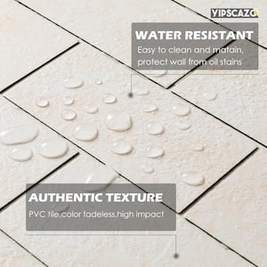 Subway Collection Creamy Stone 12 in. x 12 in. PVC Peel and Stick Tile (5 sq. ft./5-Sheets)