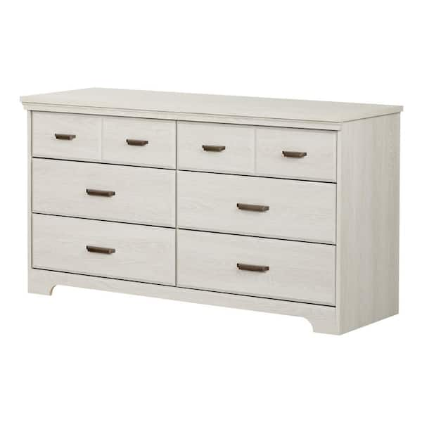 South Shore Versa 6-Drawer Winter Oak Dresser