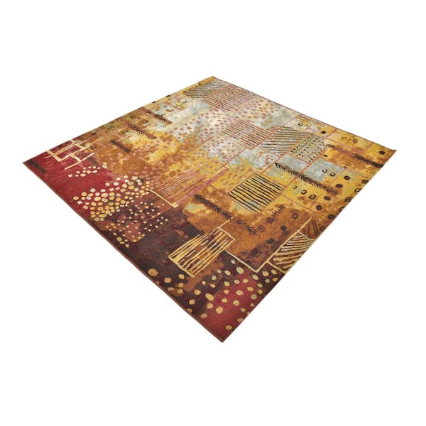 Outdoor Pine Multi 6' 0 x 6' 0 Square Rug