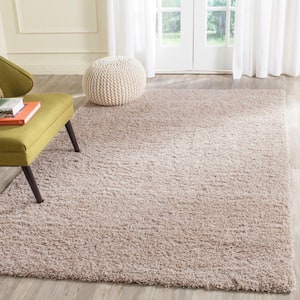 Laguna Shag Sand 4 ft. x 6 ft. Solid Area Rug