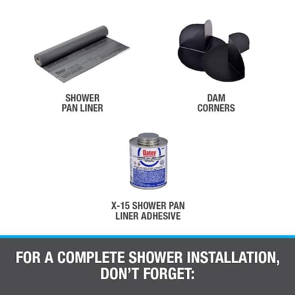 Shower Pan Liner Corner Dam Shower Pan Liner Corner Dam