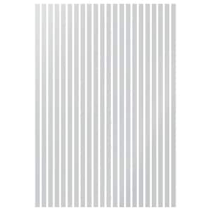 Adjustable Slat Wall 1/8 in. T x 2 ft. W x 8 ft. L White Acrylic Decorative Wall Paneling (22-Pack)