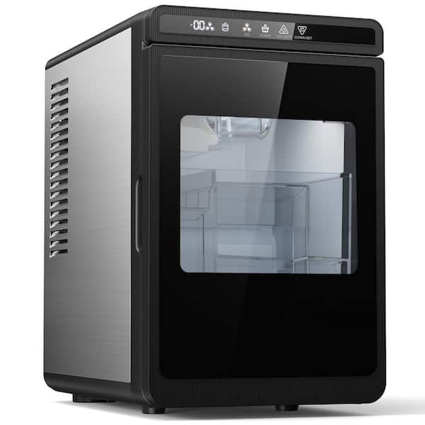 1.7" Large Cube Ice Maker Countertop with 150 Pcs/Day, Nugget Ice Machine with Scoop & Basket, Self-Cleaning