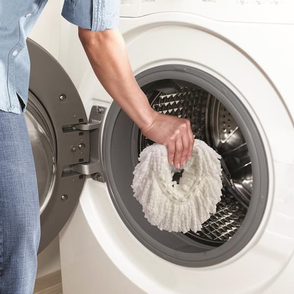 Tête De Rechange EasyWring Pour Balai Rotatif Compatible Avec Les Serpillères Triangulaires En Microfibre, Nettoyage Du