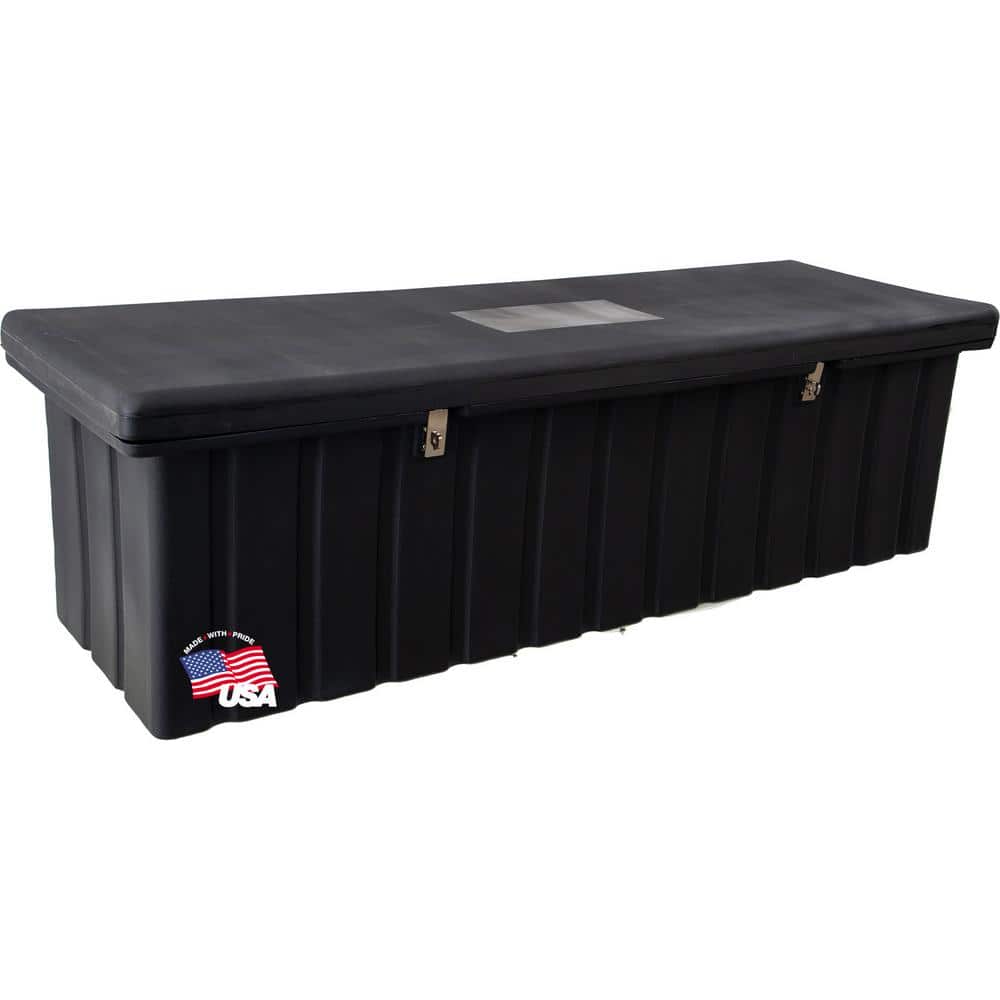 Utoolmart 12-inch Tool Box, Plastic Toolbox with Removable Tool  Tray,Organizer and Storage for Tools,Parts,Toys, Art 12 x 5.4 x 4.1 inches  Black 1 Pc
