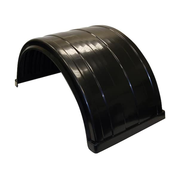 Buyers Products Company Ribbed Black Polyethylene Fender-Fits Up to 24.5 Inch Dual Rear Wheels
