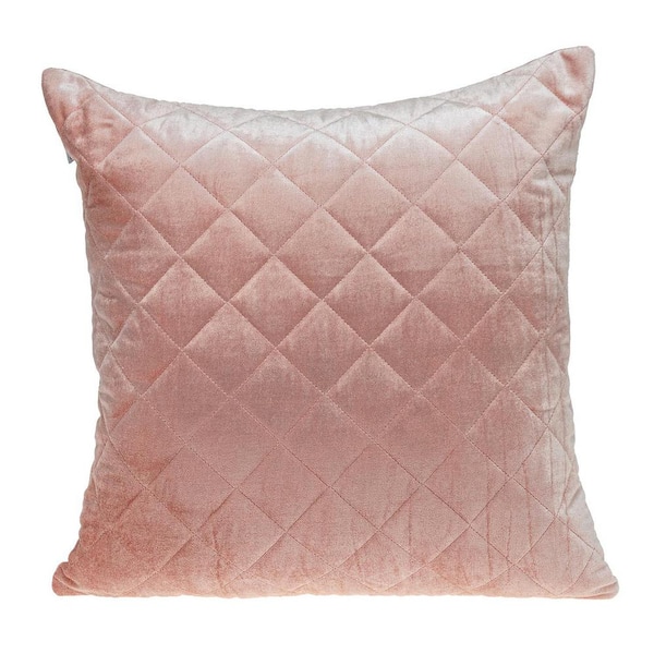 PARKLAND COLLECTION Milo Transitional Quilted Pink Throw Pillow