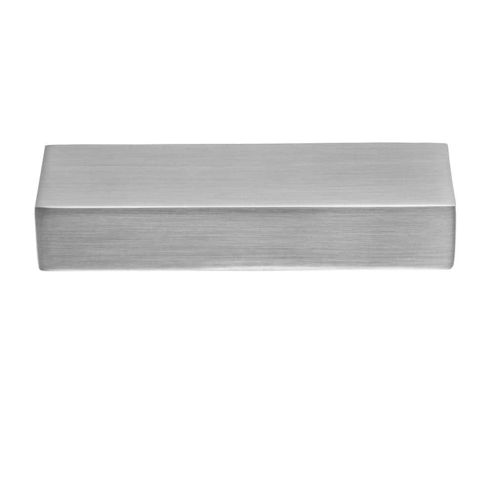 Satin Nickel 3-Inch Modern Finger Pull with Mounting Hardware