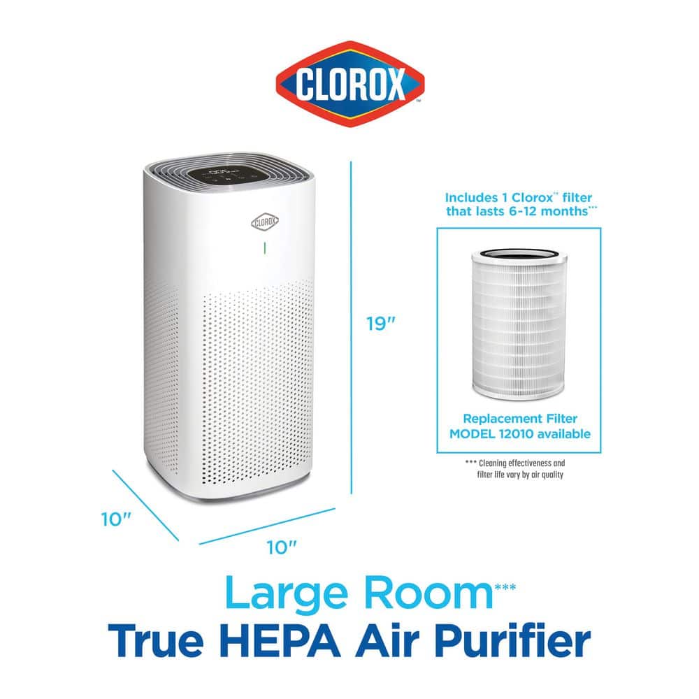 White Tower HEPA Air Purifier with Odor Absorbing Filter