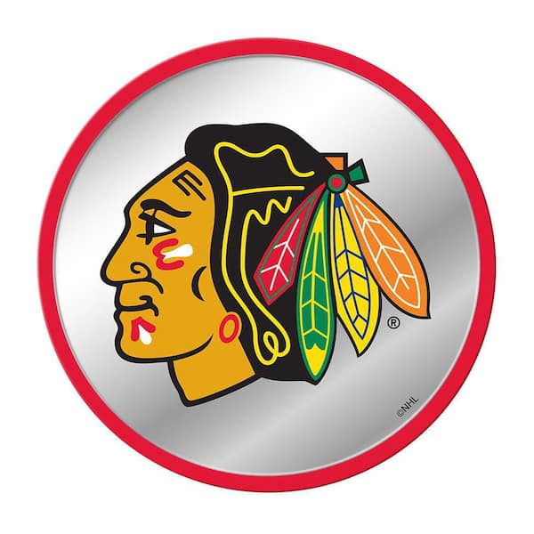 The Fan-Brand 17 in. x 17 in. Chicago Blackhawks Modern Disc Mirrored ...