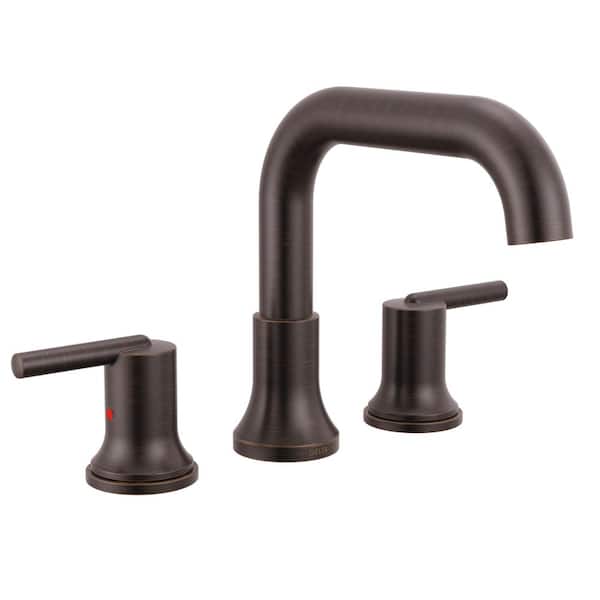 Delta Trinsic 2-Handle Deck Mount Tub Faucet Trim Kit in Venetian Bronze (Valve Not Included)