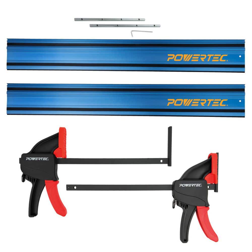 110 in. Track Saw Guide Rail Joining Set for Milwaukee Track Saws w/Quick Release Clamps for Woodworking Projects price history on PriceWatchPro