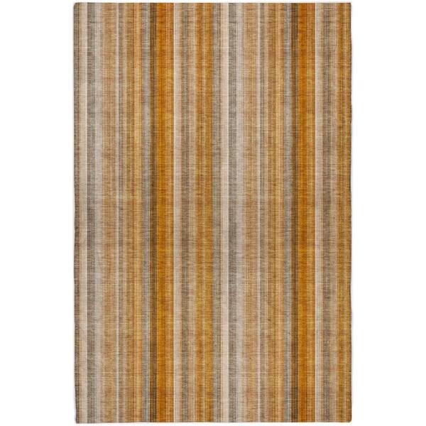 Dream Shag Premium Machine Washable Abstract ADS543 Paprika 5 ft. x 7 ft. 6 in. Area Rug