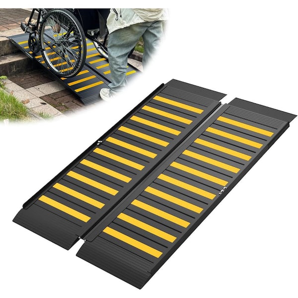 リリパットレーン110☆GOING FOR A SONG 4FT Folding Non-Slip Aluminum Wheelchair Ramp with Handle for