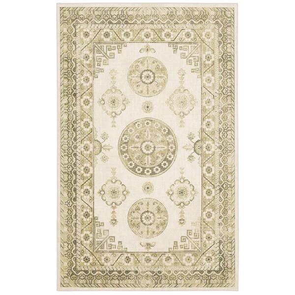 Mohawk Home Ladoga Cream 5 ft. x 8 ft. Oriental Area Rug