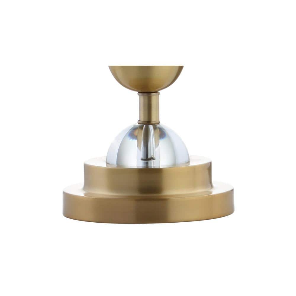 Avery 27.5" Crystal and Brass Gold Table Lamp Set