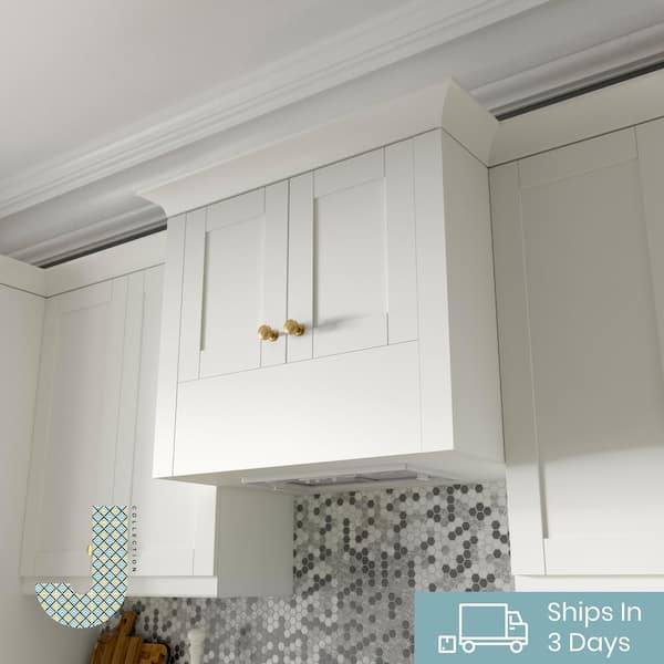 J Collection Shaker Assembled 24x34 5x24 In 3 Drawer Base Cabinet With 10 In Metal Drawer Boxes In Vanilla White B3da24 Ws The Home Depot