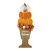Glitzhome 36 in. H Fall Wooden Stacked Pumpkin with Urn Porch Decor ...
