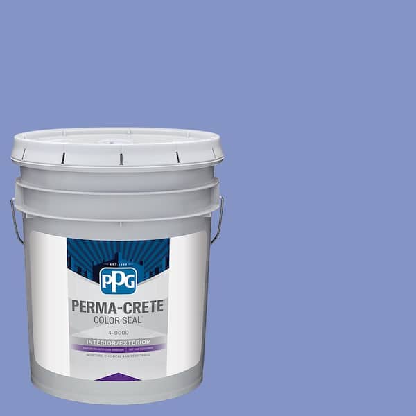 Perma-Crete Color Seal 5 gal. PPG1245-5 Blue Hyacinth Satin Interior/Exterior Concrete Stain